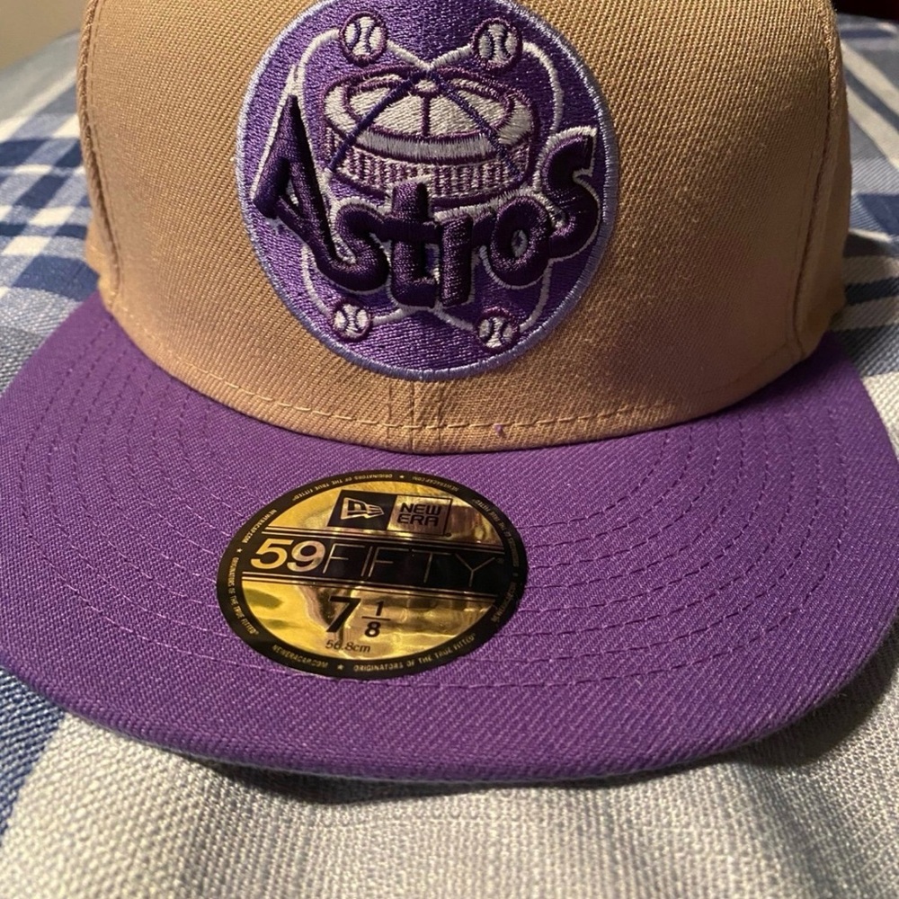 New Era 1986 All-Star Game Tan and Purple Cap Topperz Exclusive Astros